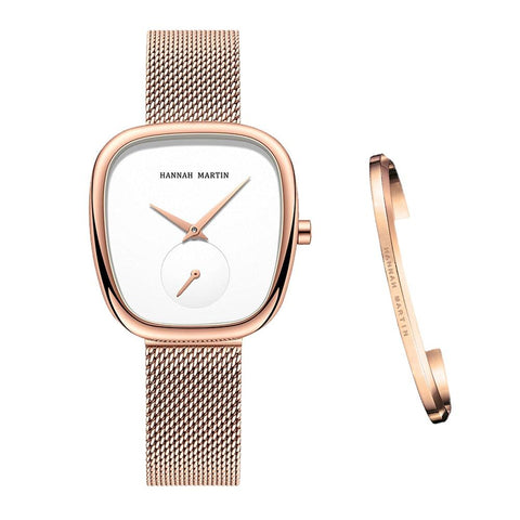 Relógio Hannah Martin + Bracelete (brinde) - LabelyStore